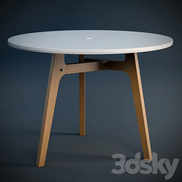Dining table P & W-007 3DModel