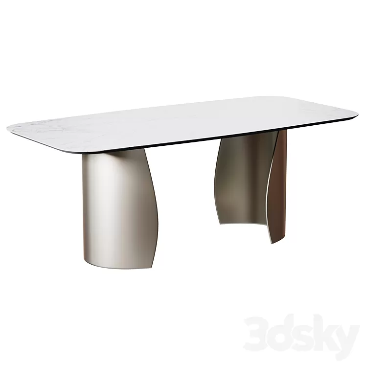 Dining table PIERRE 3D Model Free