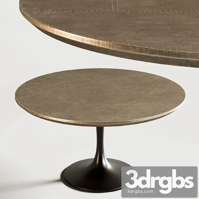 Dining table powell tulip 2 3D Model Free