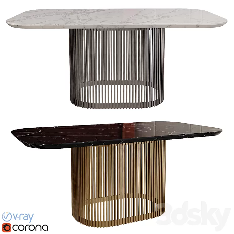 DINING TABLE PRINCETON 3D Model