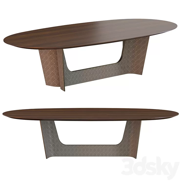 Dining table Rugiano Wings 3D Model