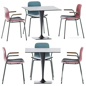 Dining Table Set - 3D - 011