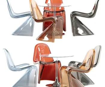 Dining Table Set - 3D - 014