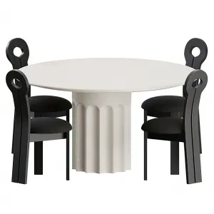 Dining Table Set - 3D - 029