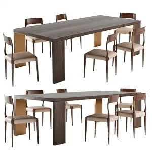 Dining Table Set - 3D - 030