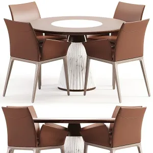 Dining Table Set - 3D - 045