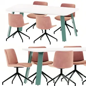 Dining Table Set - 3D - 051