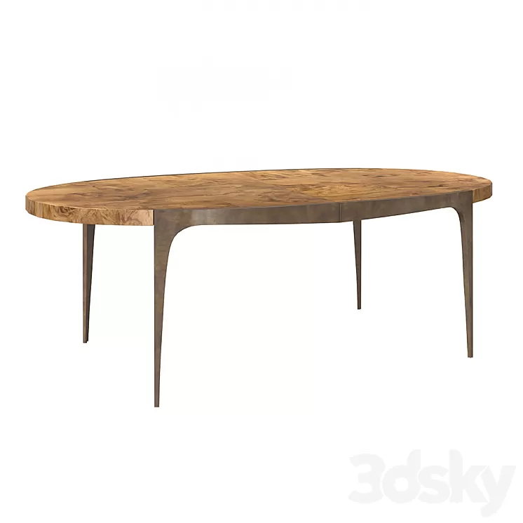 Dining table Steel The Show Caracole 3D Model