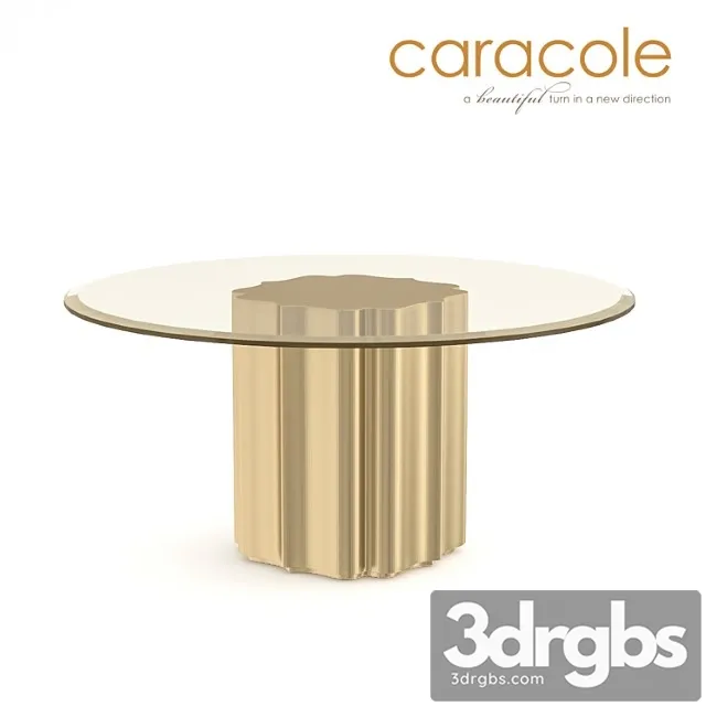 Dining table strike gold caracole 2 3D Model Free