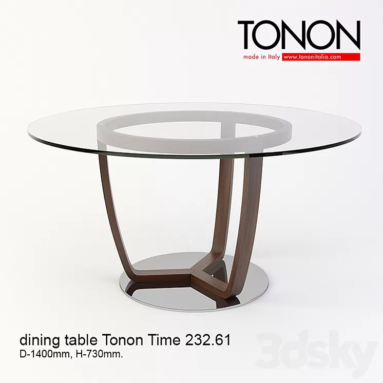 Dining table Tonon Time 232 3D Model