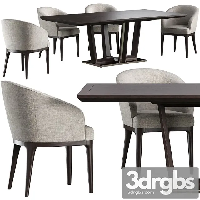 Dining Table Tosconova Diamond Chair Tosconova Eva 3D Model Free