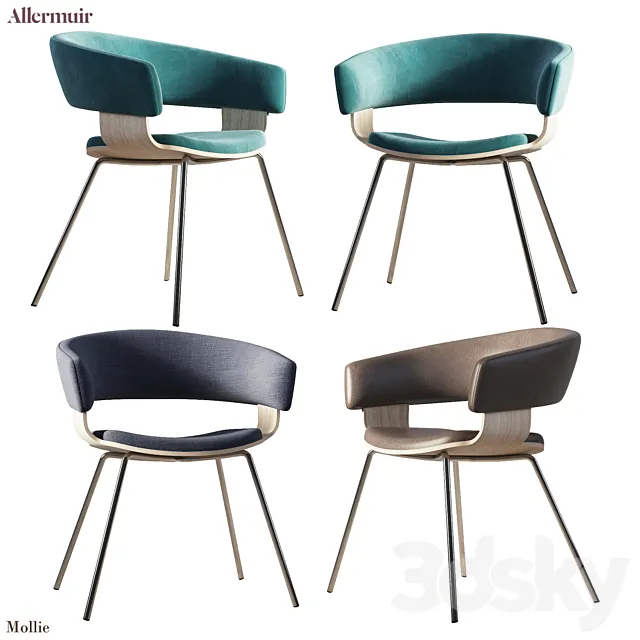 Dinning Chair Mollie A680 Allermuir 3D Model