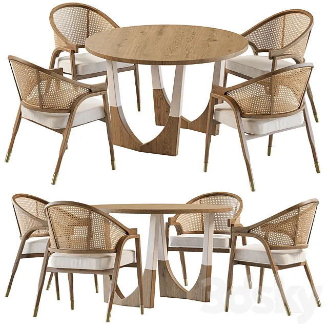 Dinning Set 01 3D Model