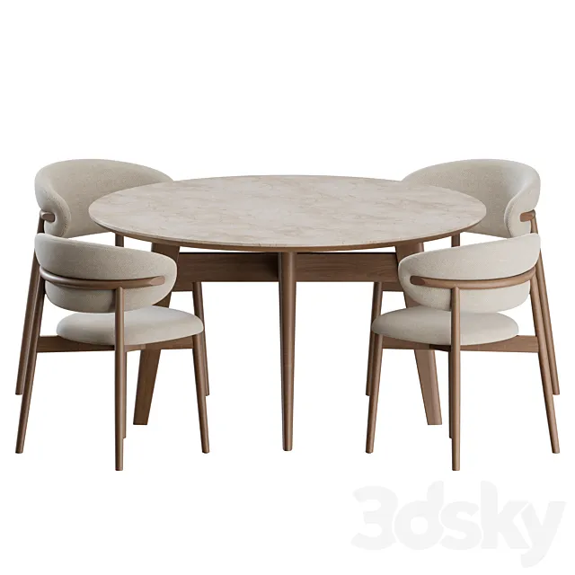 Dinning Set 01 by Calligaris Free Download