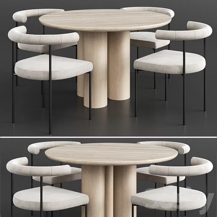 Dinning set 1 3D Model
