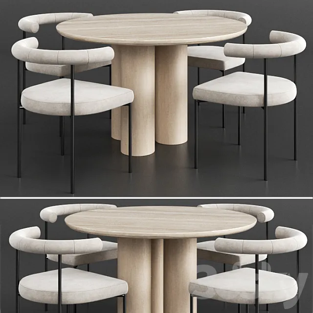 Dinning set 1 3D Model