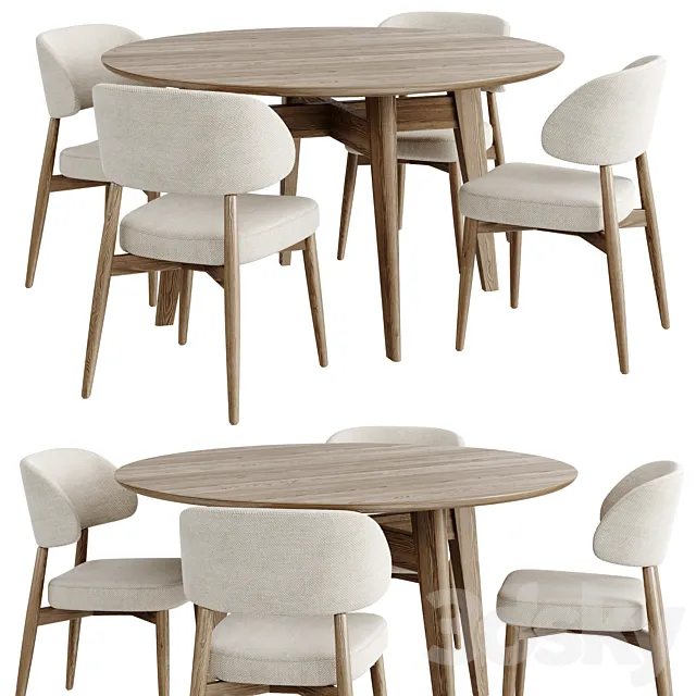 Dinning Set 120 3D Model