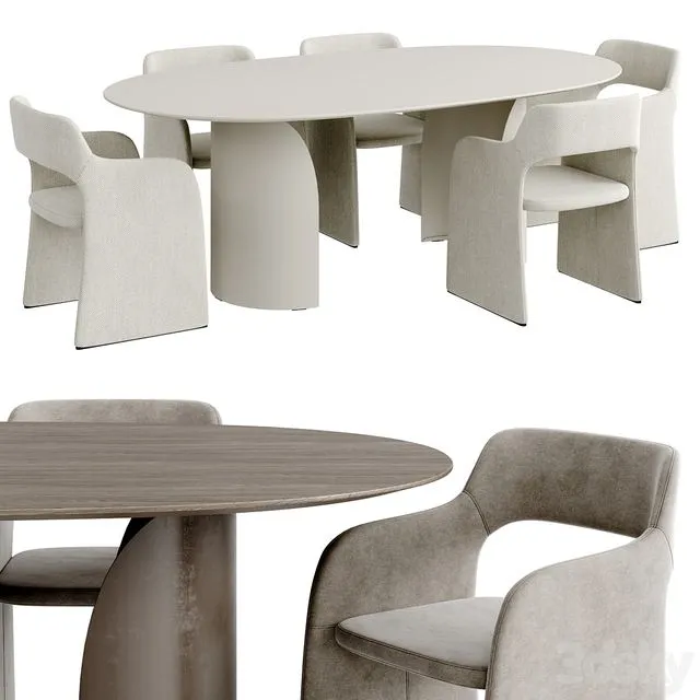 Dinning Set 127 3D Model