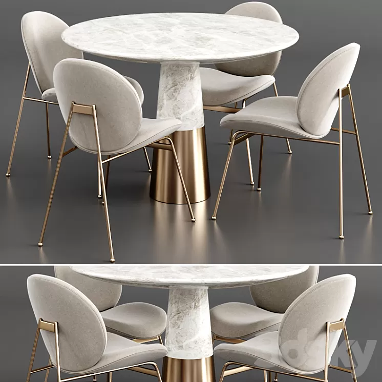 Dinning set 14 3D Model