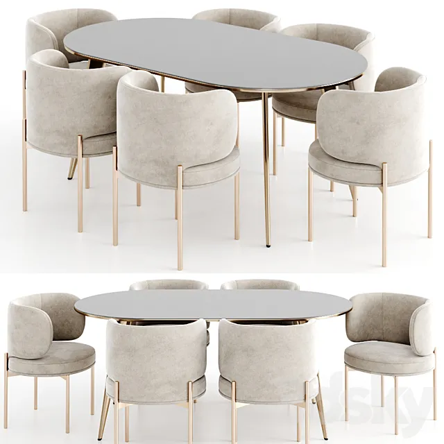 Dinning set 29 3D Model
