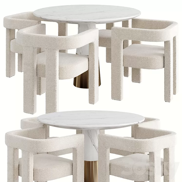 Dinning set 35 3D Model