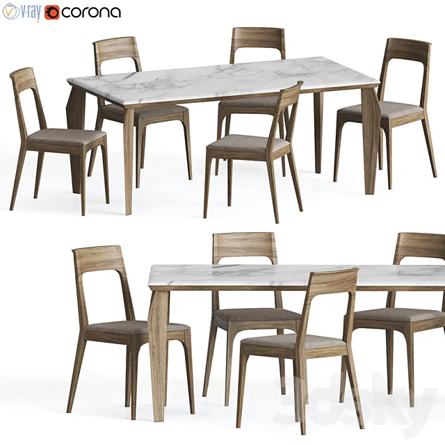 Dinning set 36 3D Model