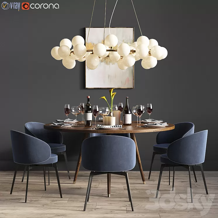 Dinning set 3D Model