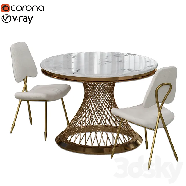 Dinning set 3D Model