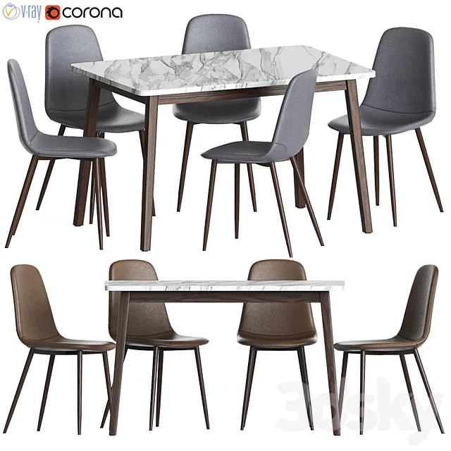 Dinning set 40 3D Model