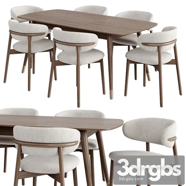 Dinning Set 47 3D Model Free