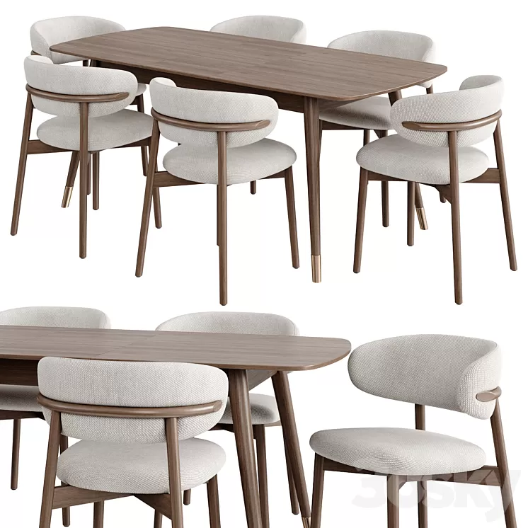 Dinning Set 47 3D Model