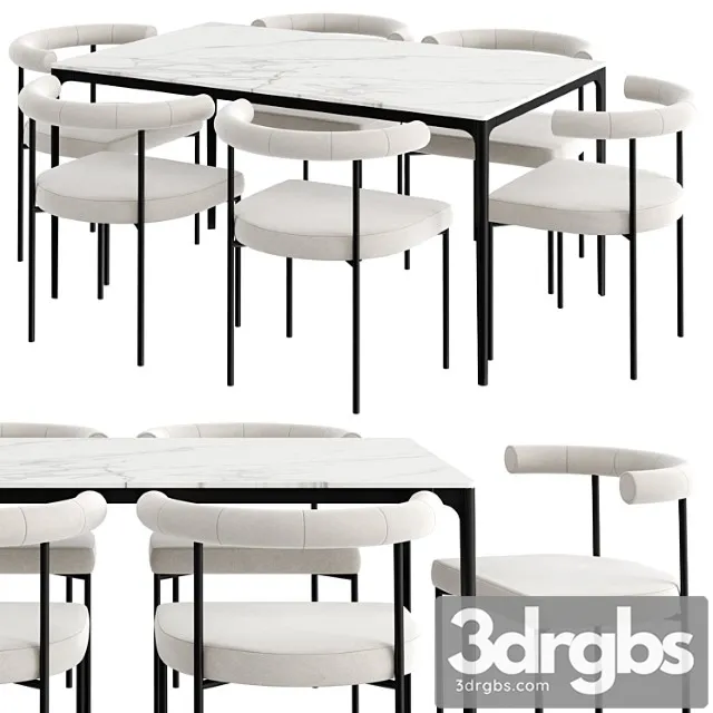 Dinning set 48 2 3D Model Download