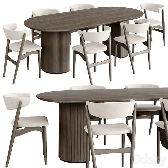 Dinning Set 61 3D Model