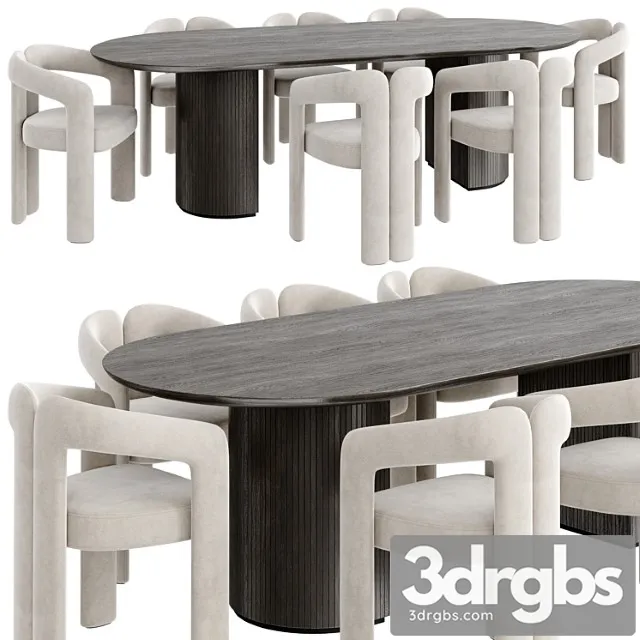 Dinning Set 67 3D Model Free