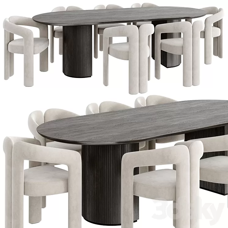 Dinning Set 67 3D Model