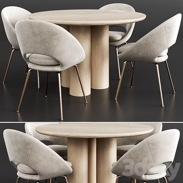 Dinning set 7 3D Model