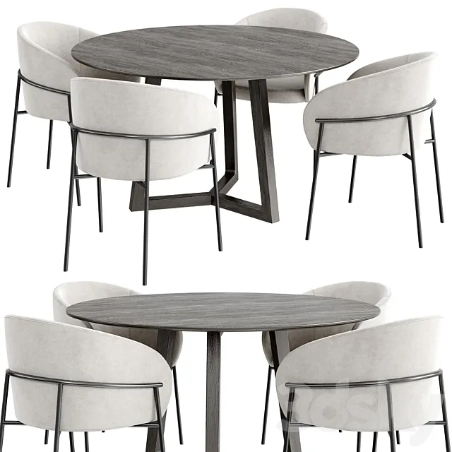 Dinning Set 70 3D Model