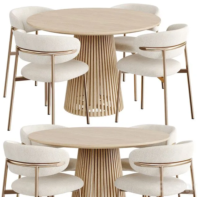 Dinning Set 75 3D Model