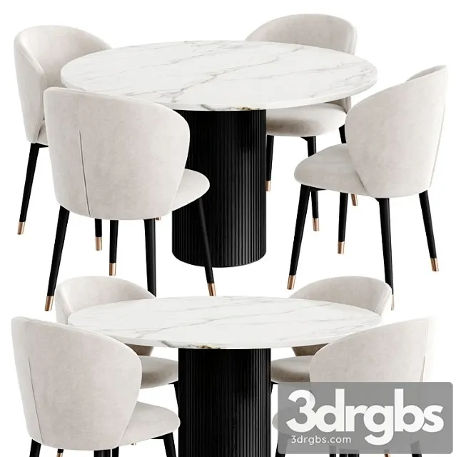 Dinning Set 86 3D Model Free