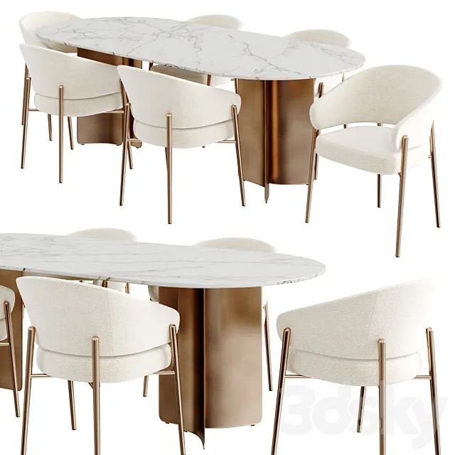 Dinning Set 97 3D Model