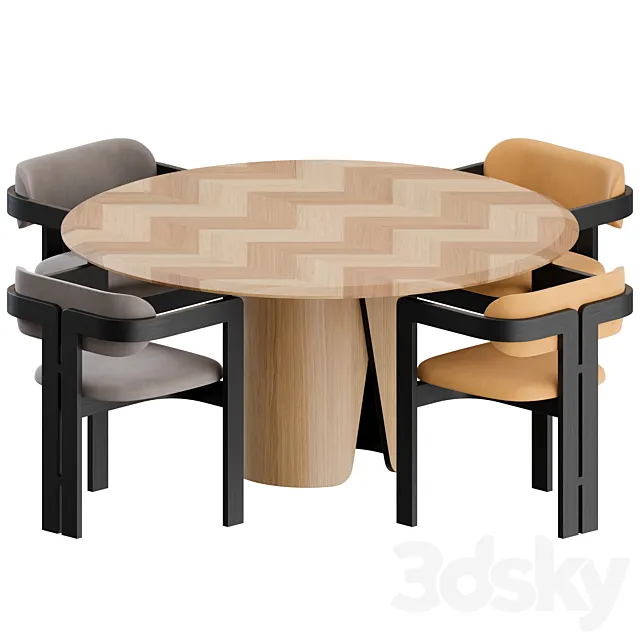 Dinning Set by Gallotti & Radice 3DModel
