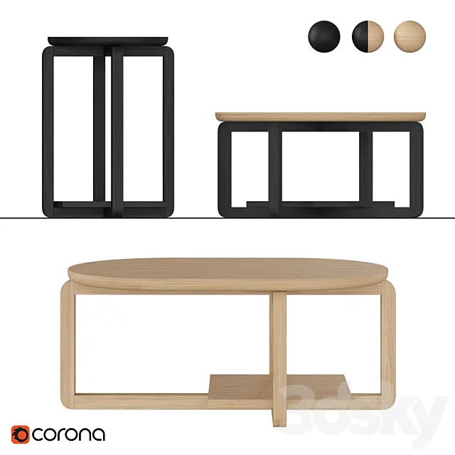 DIOX | Coffee table 3D Model