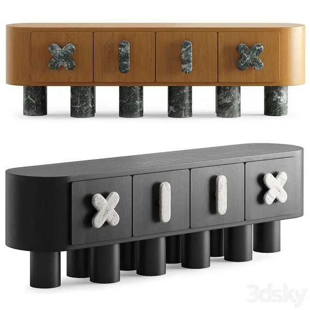 Diplopoda Sideboard By Appartement 2 3D Model