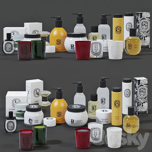 Diptyque paris Set 3D Model