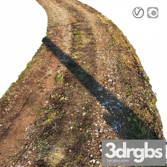 Dirt road material 03 3D Model Free