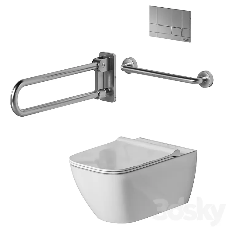 Disabled person SU WC 3D Model Free