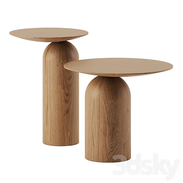 Disco side tables by Basta 3DModel