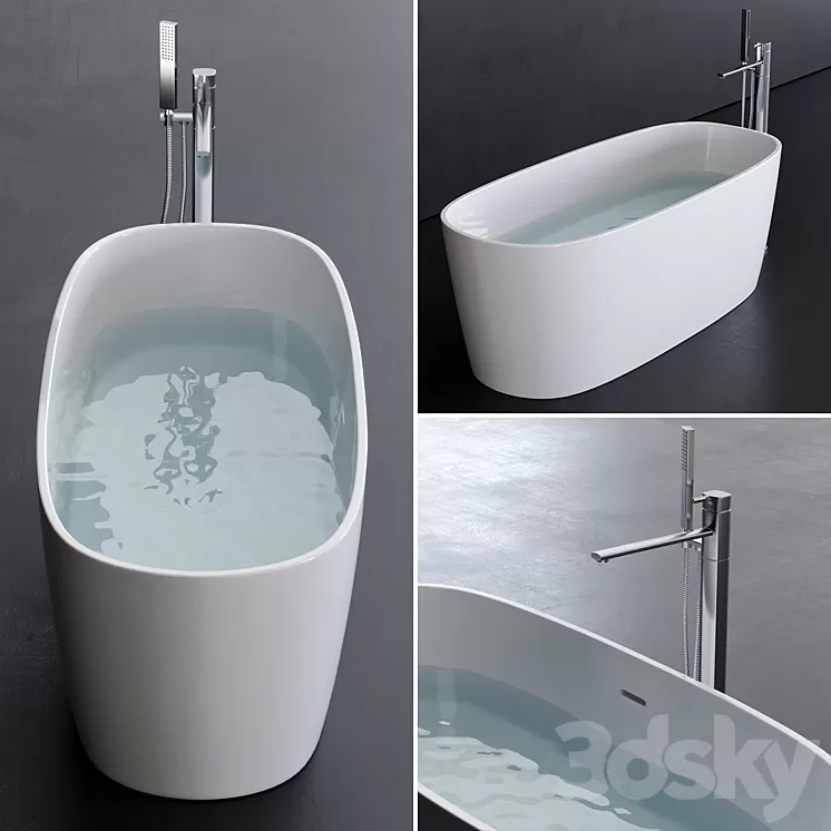 Disenia Loop Bathtub 3D Model