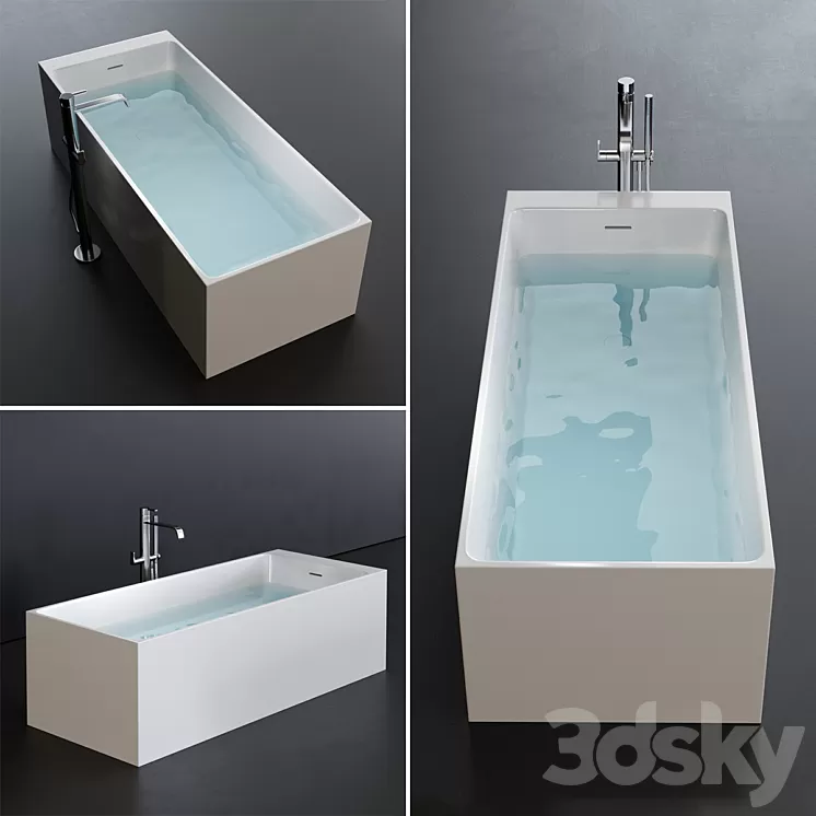 Disenia Square Bathtub 3D Model