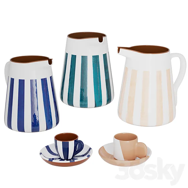 Dishes Casa Cubista 3D Model